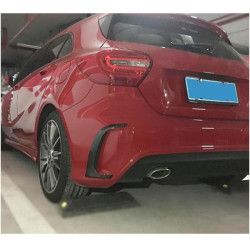 Купить Накладки на задний бампер (для A45 AMG HB 2013-2015, Карбон) для Mercedes A-сlass W176