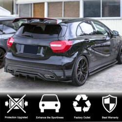 Купить Диффузер заднего бампера V2 (для AMG-Line/A45 AMG HB) для Mercedes A-сlass W176 2012-2018 гг