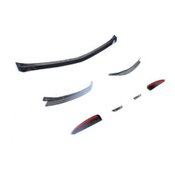 Купить Накладка на передний бампер Lip V1 (для AMG-Line SD 2018-2021, Карбон) для Mercedes A-сlass W177 2018- гг