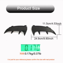 Купить Накладки на задний бампер (для A45 AMG 2021-2023, Карбон) для Mercedes A-сlass W177 2018- гг