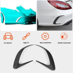 Купить Накладки на задний бампер (для Base/CLS63 AMG SD 2015-2018, Карбон) для Mercedes CLS C218