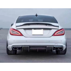 Купить Диффузор заднего бампера (для AMG-Line/CLS63 AMG 2011-2014, Карбон) для Mercedes CLS C218