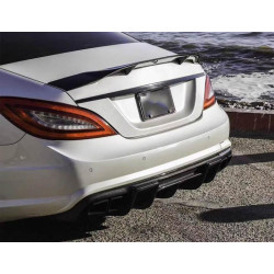 Купить Диффузор заднего бампера (для AMG-Line/CLS63 AMG 2011-2014, Карбон) для Mercedes CLS C218