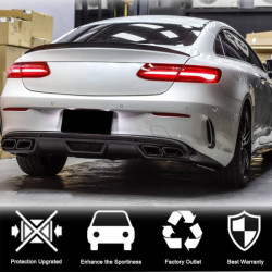 Купить Диффузор заднего бампера V1 (для AMG-Line 2017-2019, Карбон) для Mercedes E-class coupe C238