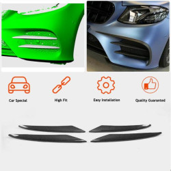 Купить Накладки на передний бампер (для AMG/AMG-Line 2017-2019, Карбон) для Mercedes E-class coupe C238