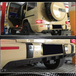 Купить Диффузор заднего бампера V1 (для G63 AMG, Карбон) для Mercedes G сlass W463 2018-2024 гг