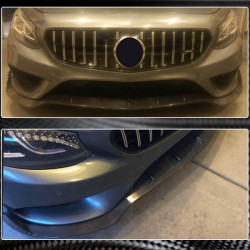 Купить Накладка на передний бампер Lip V2 (для AMG-Line 2015-2018, Карбон) для Mercedes S-class C217 Coupe