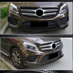Купить Накладки на передний бампер Lip (для GLE43 AMG, Карбон) для Mercedes GLE coupe C292 2015-2019 гг