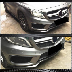 Купить Накладка на передний бампер Lip (для GLA45 AMG 2013-2016, Карбон) для Mercedes GLA X156