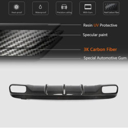 Купить Диффузор заднего бампера (для GLA45 AMG, Карбон) для Mercedes GLA X156 2014-2019 гг