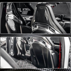 Купить Накладки на сиденье (Сухой карбон) для Mercedes GLA X156 2014-2019 гг