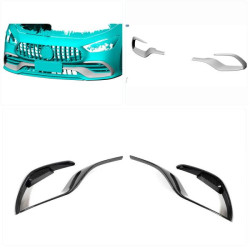 Купить Накладки на передний бампер (для GT43/GT50/GT53 2018-2022, Карбон) для Mercedes AMG GT 4 X290