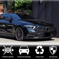 Купити Накладка на передній бампер Lip (для AMG/AMG-Line 2018-2020, Карбон) для Mercedes CLS C257 2018- рр