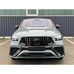 Купить Накладки на передний бампер (GLE63 AMG, Карбон) для Mercedes GLE coupe C292 2015-2019 гг