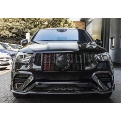 Купить Накладки на передний бампер (GLE63 AMG, Карбон) для Mercedes GLE coupe C292 2015-2019 гг