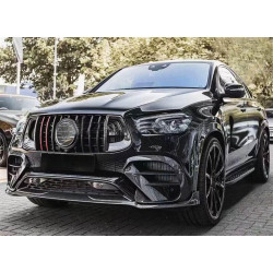 Купить Накладки на передний бампер (GLE63 AMG, Карбон) для Mercedes GLE coupe C292 2015-2019 гг