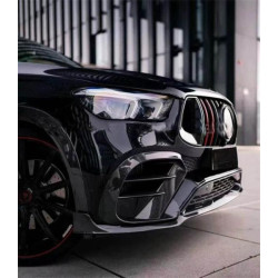 Купить Накладки на передний бампер (GLE63 AMG, Карбон) для Mercedes GLE coupe C292 2015-2019 гг
