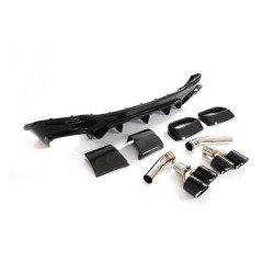 Купить Диффузор заднего бампера (для GLE63 AMG 2019-2023, Карбон) для Mercedes GLE W167