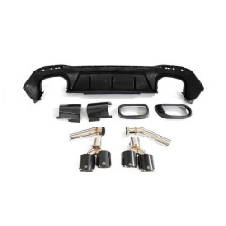 Купить Диффузор заднего бампера (для GLE63 AMG 2019-2023, Карбон) для Mercedes GLE W167