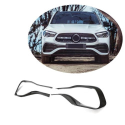 Купить Накладки на передний бампер V2 (для AMG/AMG-Line, Карбон) для Mercedes GLA H247 2020- рр