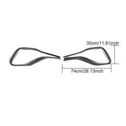 Купить Накладки на передний бампер V2 (для AMG/AMG-Line, Карбон) для Mercedes GLA H247 2020- рр