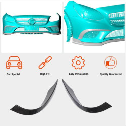 Купить Накладки на передний бампер (для Base 2016-2020, Карбон) для Mercedes SLK R172