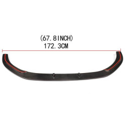 Купить Накладка на передний бампер Lip V2 (для GTI HB 2012-2017, Карбон) для Volkswagen Golf 7/E-Golf