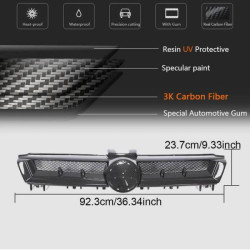 Купить Решетка радиатора (для HB 2012-2017, Сухой Карбон) для Volkswagen Golf 7/E-Golf