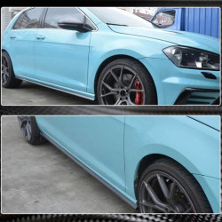 Купить Боковые пороги (для R/R-line 2017-2020, Карбон) для Volkswagen Golf 7/E-Golf