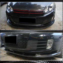 Купить Накладка на передний бампер Lip V2 (для GTI HB 2010-2013, Карбон) для Volkswagen Golf 6