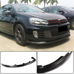 Купить Накладка на передний бампер Lip V2 (для GTI HB 2010-2013, Карбон) для Volkswagen Golf 6