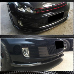 Купить Накладка на передний бампер Lip V2 (для GTI HB 2010-2013, Карбон) для Volkswagen Golf 6
