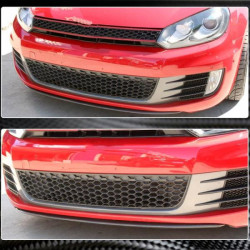 Купить Накладка на передний бампер Lip V3 (для GTI HB 2010-2013, Карбон) для Volkswagen Golf 6