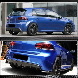 Купить Диффузор заднего бампера V1 (для R/R20 HB 2010-2013, Карбон) для Volkswagen Golf 6