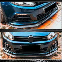 Купить Накладка на передний бампер Lip V2 (для R HB 2010-2013, Карбон) для Volkswagen Golf 6