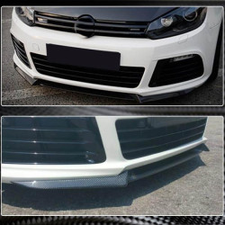 Купить Накладка на передний бампер Lip V3 (R HB 2010-2013, Карбон) для Volkswagen Golf 6