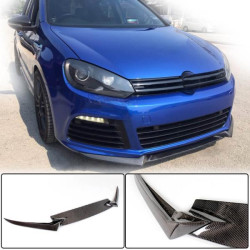 Купить Накладка на передний бампер Lip V3 (R HB 2010-2013, Карбон) для Volkswagen Golf 6