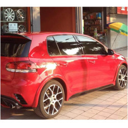 Купить Боковые пороги (для Base HB 2010-2013, Карбон) для Volkswagen Golf 6