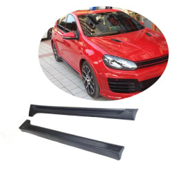 Купить Боковые пороги (для Base HB 2010-2013, Карбон) для Volkswagen Golf 6