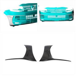 Купить Накладки на передний бампер (для 2015-2019, Карбон) для Volkswagen T6