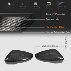 Купить Накладки на зеркала EU (Карбон) для Volkswagen Passat B7 2012-2015 гг