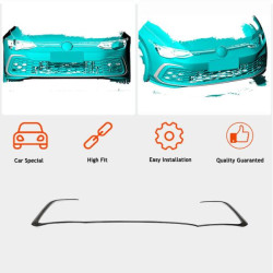 Купить Накладки на передний бампер (для GTI HB, Сухой карбон) для Volkswagen Golf 8