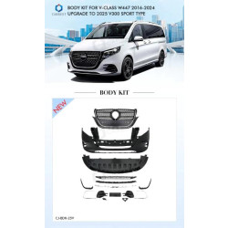 Купити Передній бампер в зібраному вигляді (V-Class 2025 design) для Mercedes Vito / V-class W447 2014- рр
