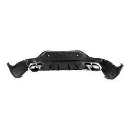 Купить Задний диффузор с насадками Silver (Дизайн AMG63) для Mercedes GLC coupe C253