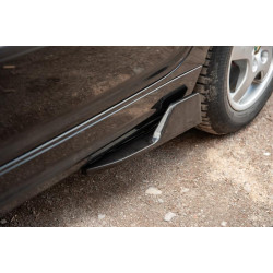 Купити Універсальні Flap накладки на бокові пороги тип-D (2 шт, чорний глянець, ABS-пластик)