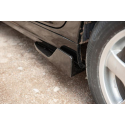 Купити Універсальні Flap накладки на бокові пороги тип-D (2 шт, чорний глянець, ABS-пластик)