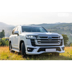 Купить Накладка на передний бампер GXR Черный цвет для Toyota Land Cruiser 300