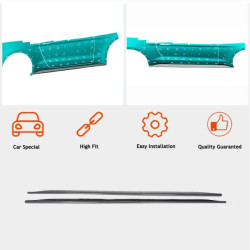 Купить Боковые пороги V1 (Карбон) для Ford Mustang 2015-2023 гг