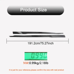 Купить Боковые пороги (Карбон) для Ford Mustang 2024- гг