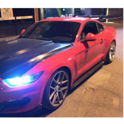 Купить Боковые пороги V2 (Карбон) для Ford Mustang 2015-2023 гг